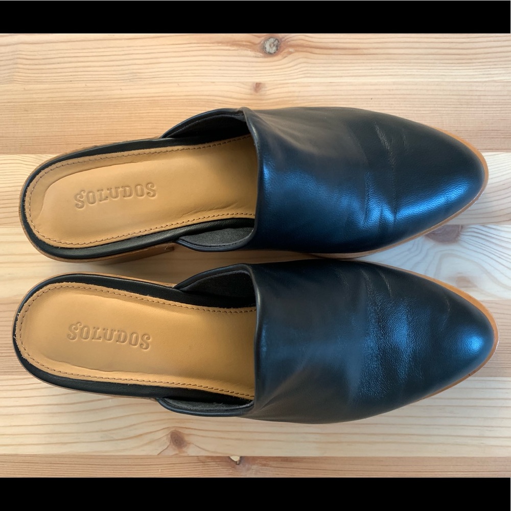 Soludos Venetian Mule Black Size: 7